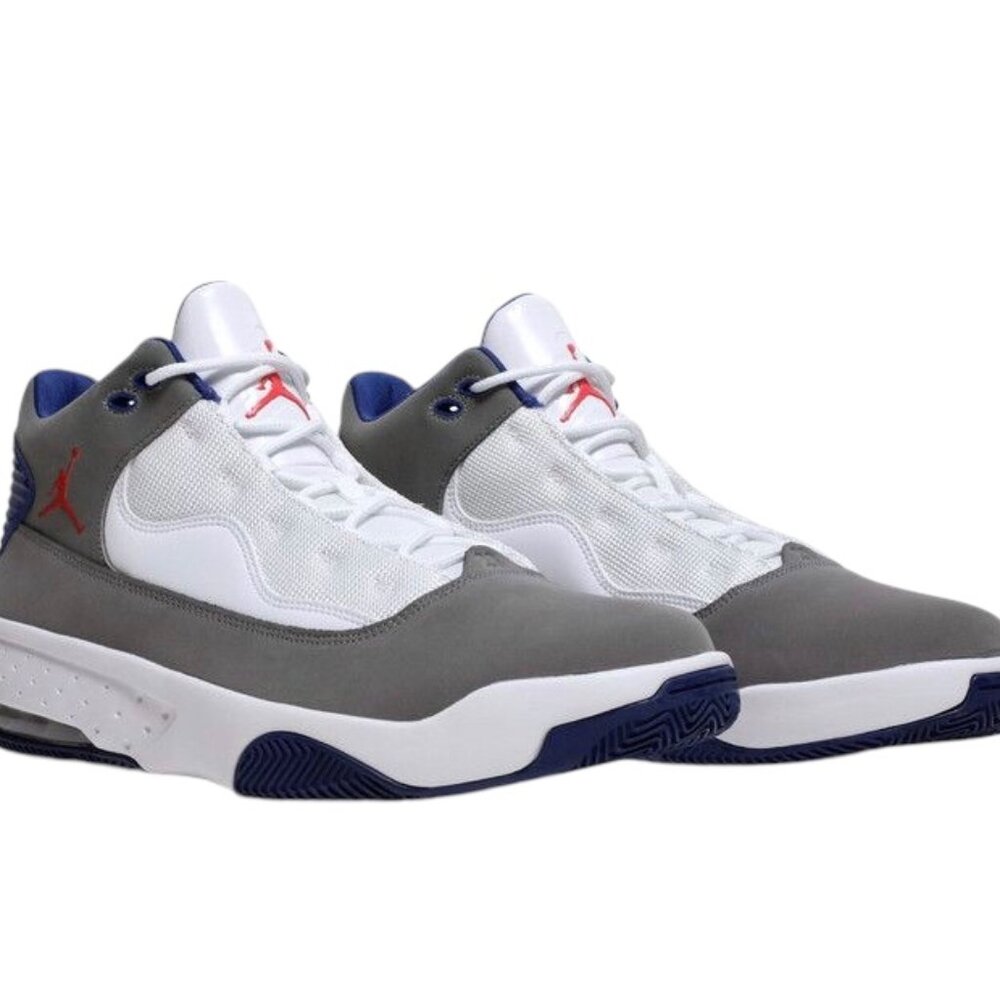 Air Jordan Max Aura 2 Mens Basketball Shoes Grey/Red/White CK6636 004 (NEW) - Picture 5 of 8